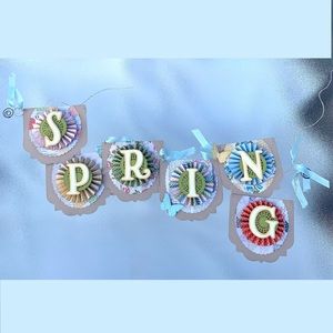 SPRING 3D Paper Art Banner